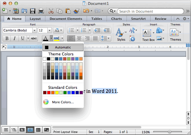 Edit Theme Colors Word For Mac